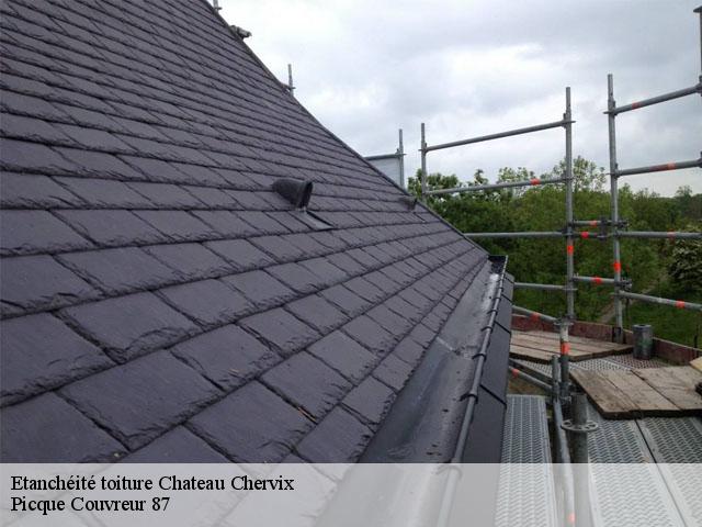 Etanchéité toiture  chateau-chervix-87380 Picque Couvreur 87