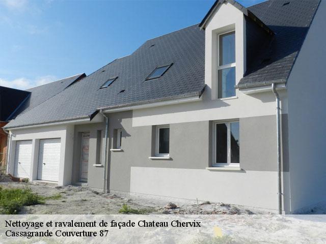 Nettoyage et ravalement de façade chateau-chervix-87380 Cassagrande Couverture 87